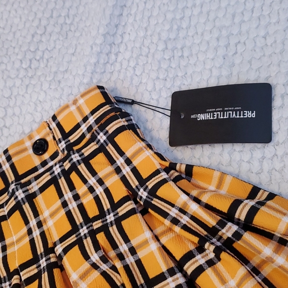 PLT Yellow Checkered Skirt - Picture 4 of 4